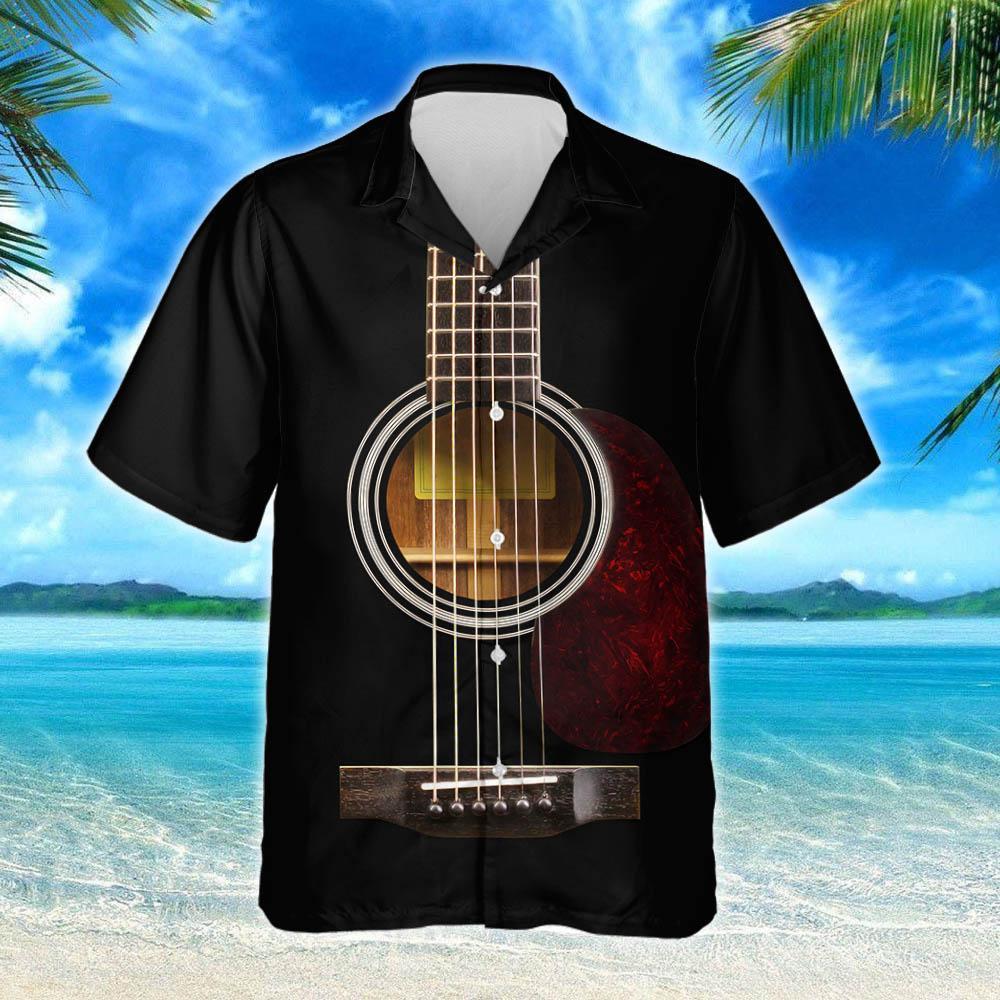 Acoustic Guitar Shirt Thh3198Hwv2 Hawaiian