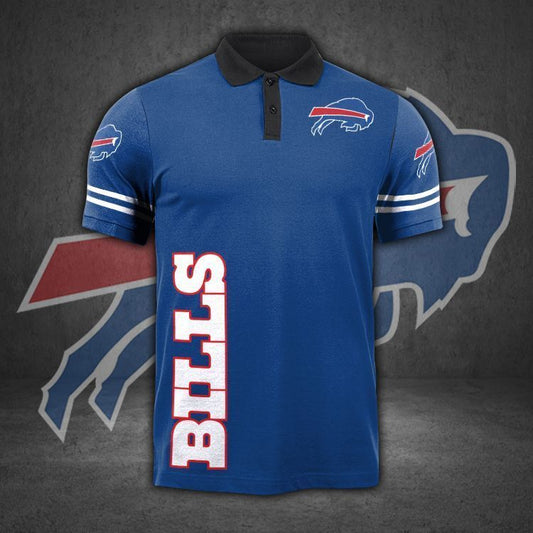 3D All-Over Print Buffalo Bills Polo Shirt For Nfl Fans