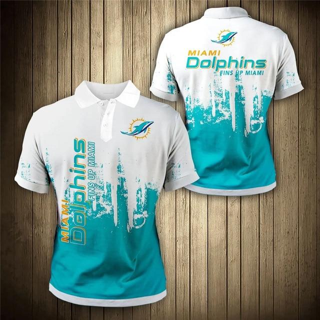 3D Miami Dolphins Polo Shirt As A Perfect Gift For Fans