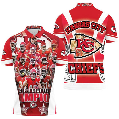 3D Polo Shirt For Kc Chiefs Super Bowl 2021 - Afc West Division Champs For Fans