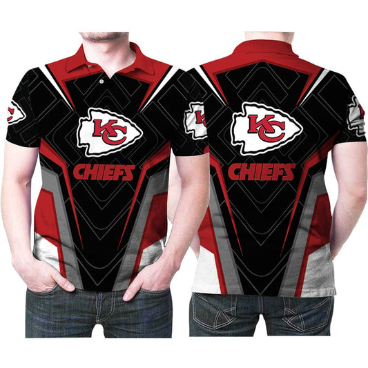 All Over 3D Printed Kc Chiefs Logo Polo Shirt - Perfect Gift For Sports Lovers