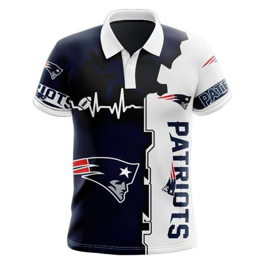 Beating Curve Polo Shirt For Fans Of New England Football Culture