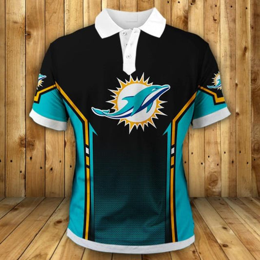 Casual Nfl Miami Dolphins Polo Shirt For Fans As A Perfect Gift