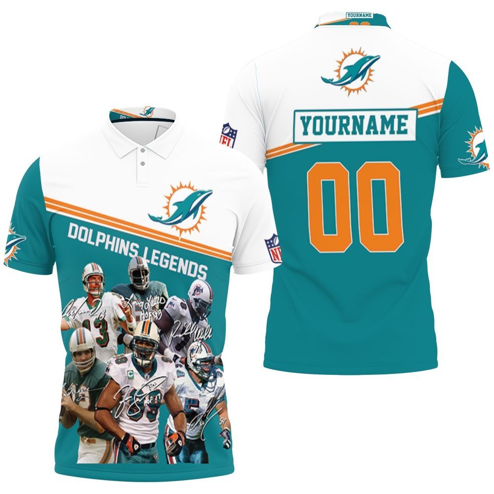 Miami Dolphins 3D Polo Shirt with Striking Design and Breathable Fabric