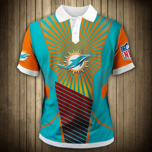 Miami Dolphins Sunlight Casual 3D Polo Shirt For Fans: Perfect Gift