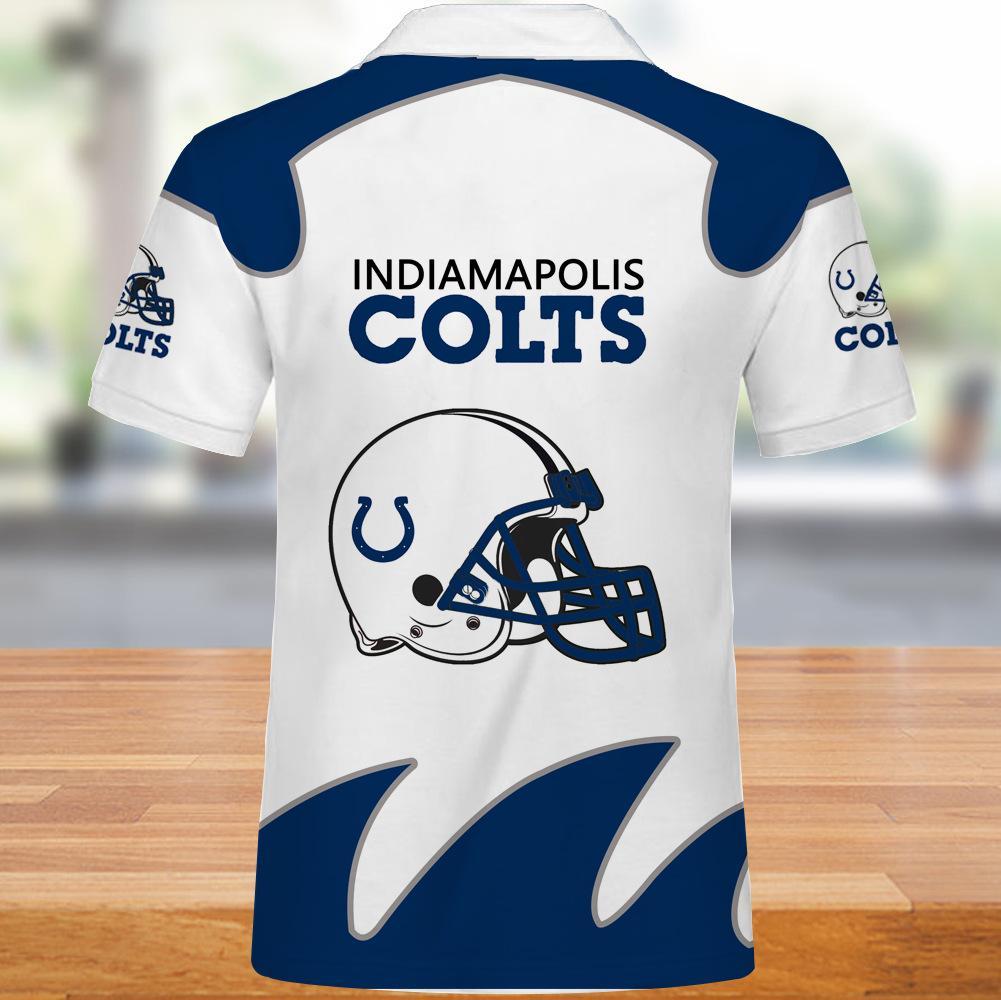 White Indianapolis Colts Polo Shirt - Perfect Gift For Fans